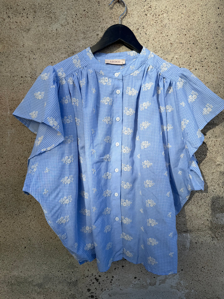 LECOCO 35045 Ruby skjorte top blue