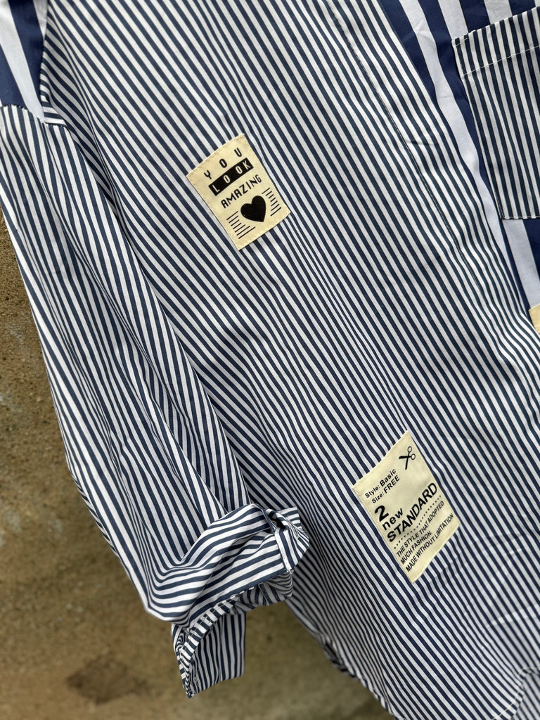 By Engbork Sophie stripe skjorte blue