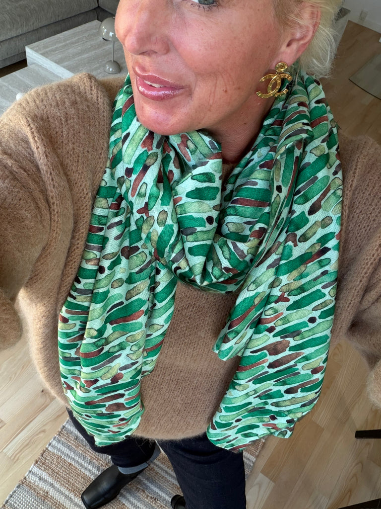 Tørklæde 0214-03 green