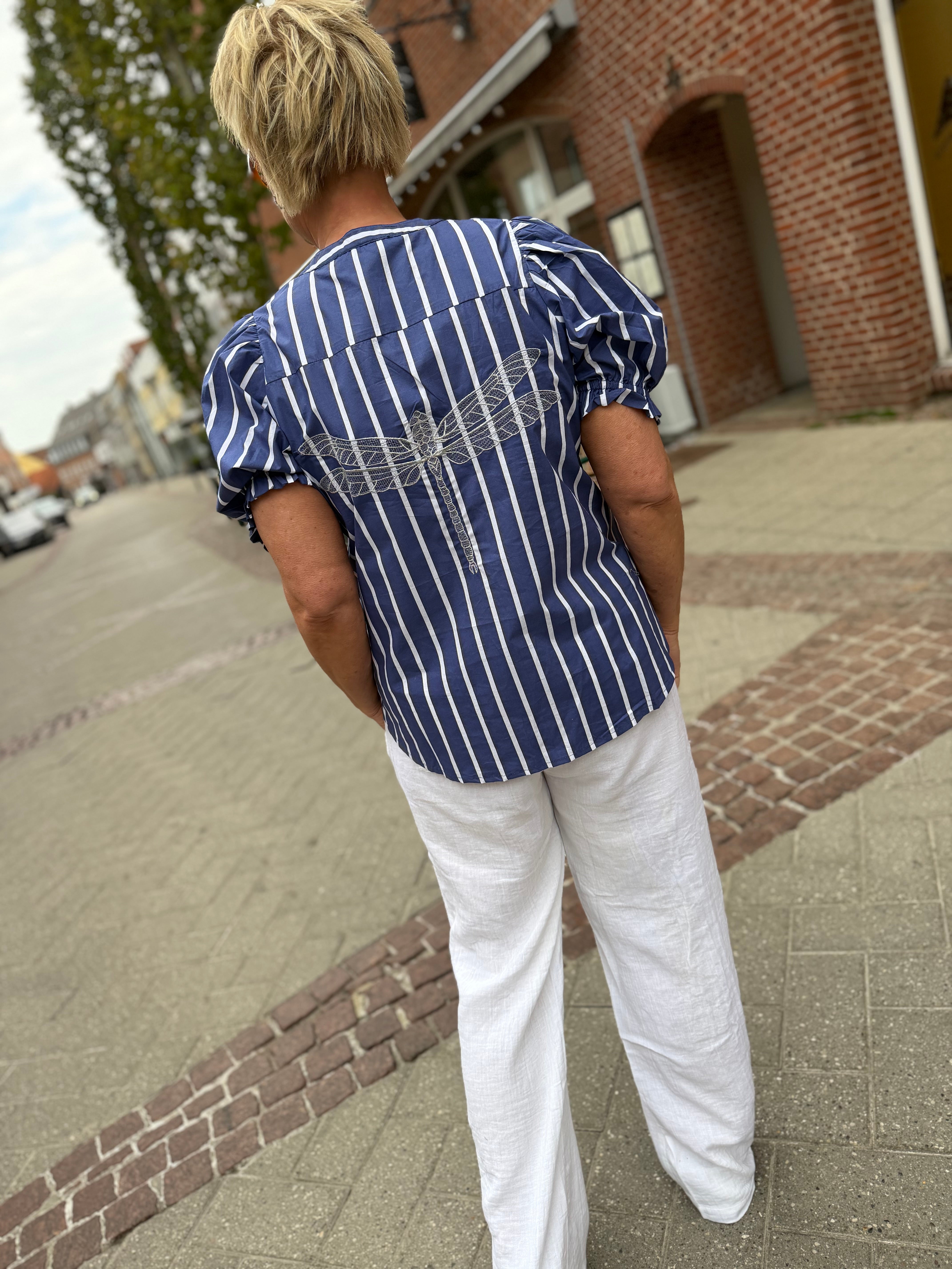 Gaspar 2601338 Tunø blouse stripe blue