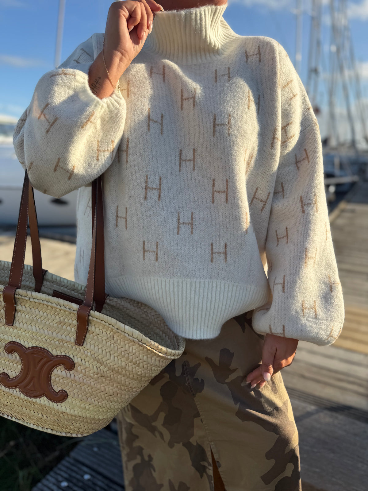HÈST 1010120101 FAM sweater short white