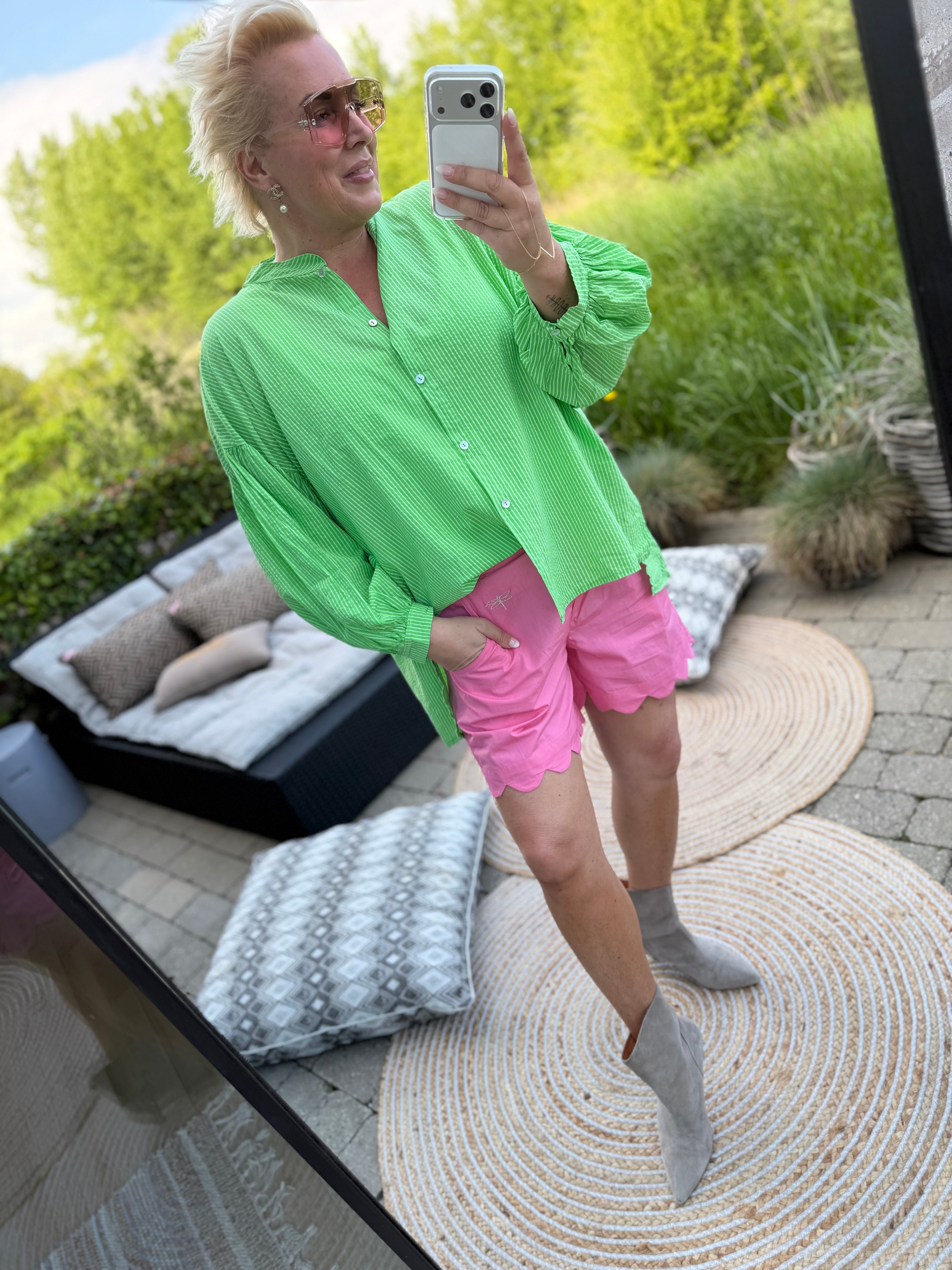 CABANA Living SAnto stripe shirt green