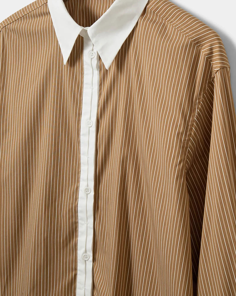 Sofie Schnoor S263455 Allison double cuff shirt maple brown