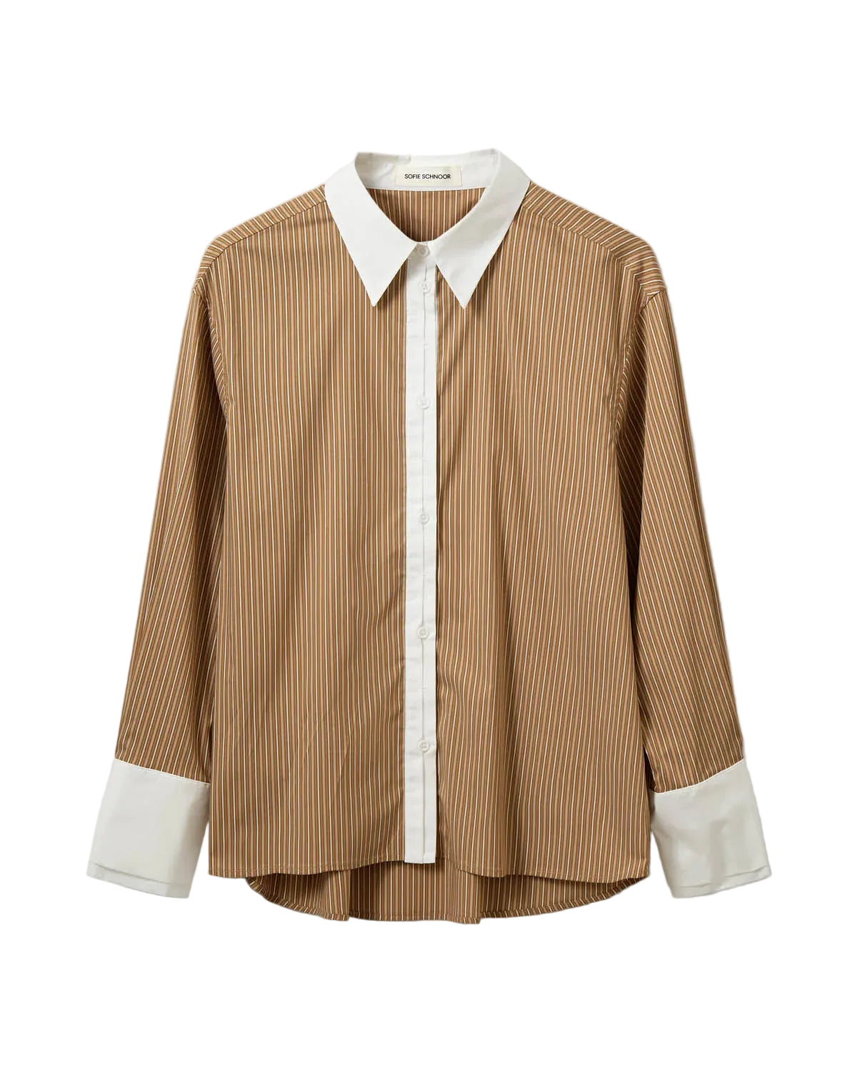 Sofie Schnoor S263455 Allison double cuff shirt maple brown