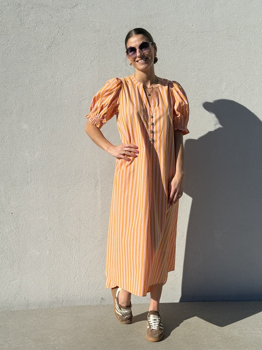 Gaspar 2601727 Tunø dress stripe orange