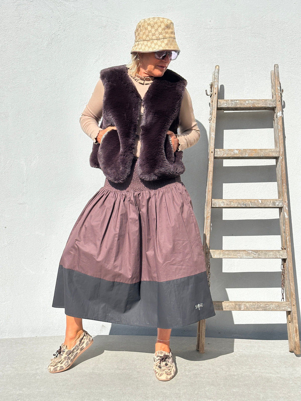 Gaspar 2607353 Duffy exclusive waistcoat chocolate