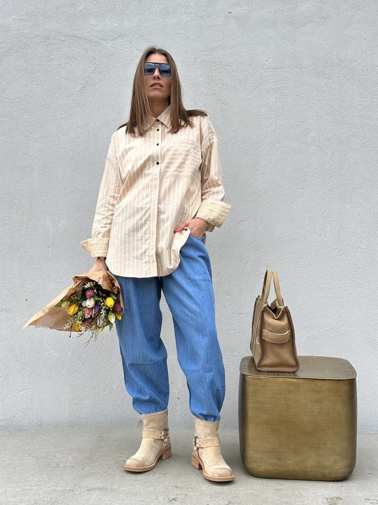 Gaspar 2610328 Skagen shirt stripe sand