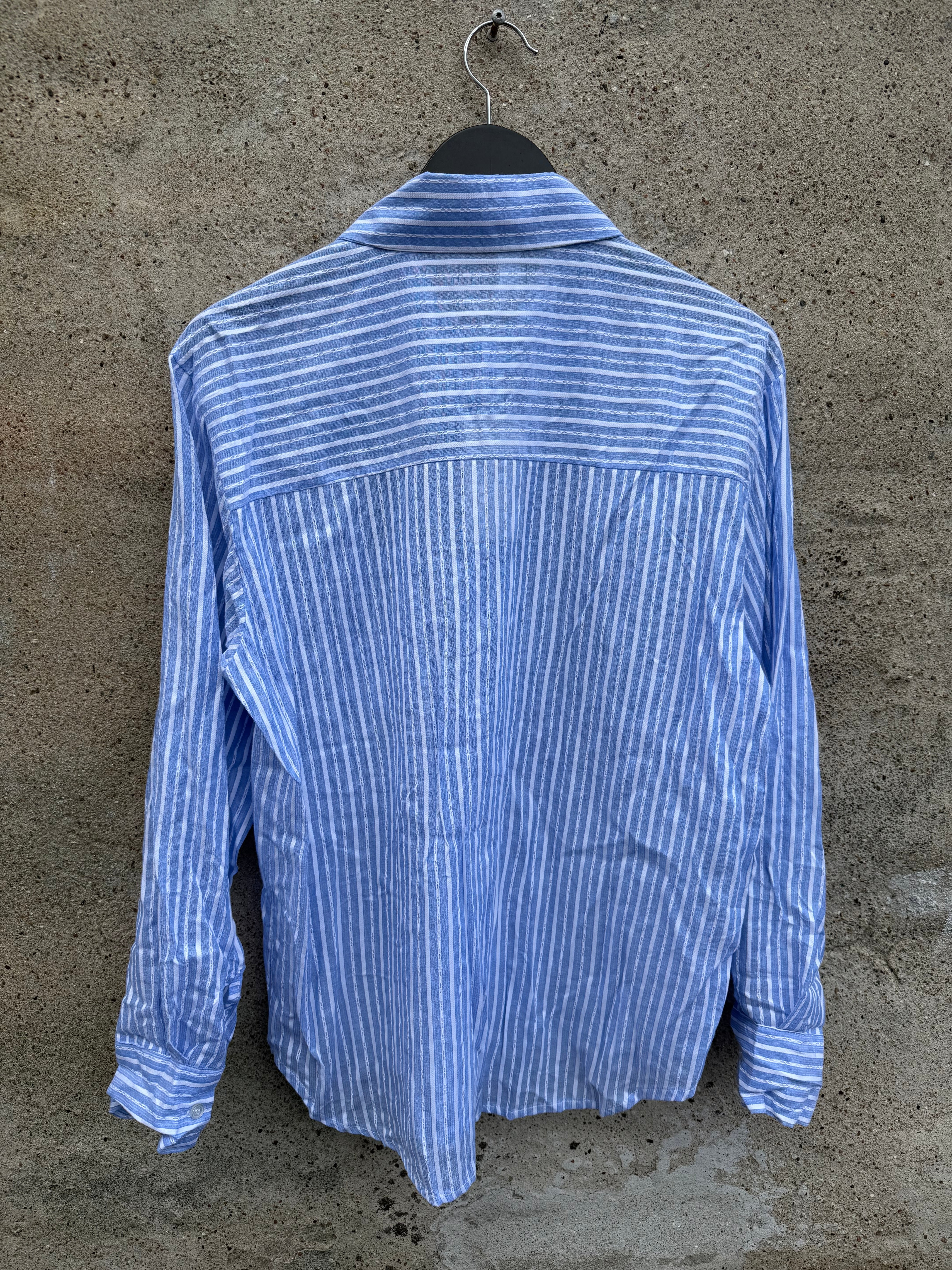 By Engbork Cherry shirt stripe blue