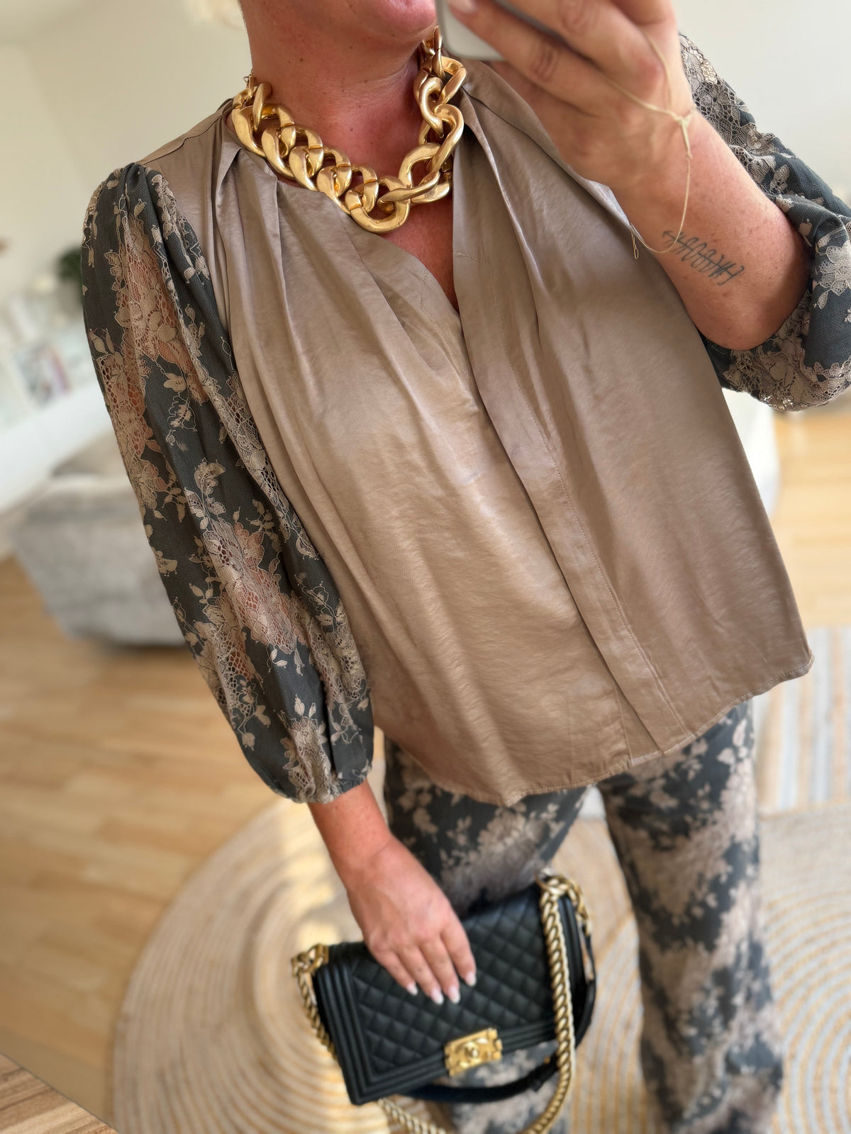 Costamani 2608112 Laci blouse grey/sand