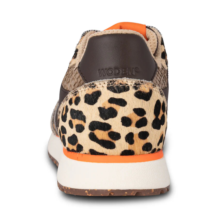 Woden WL982 Ronja sneaker cowhair leopard/tiger