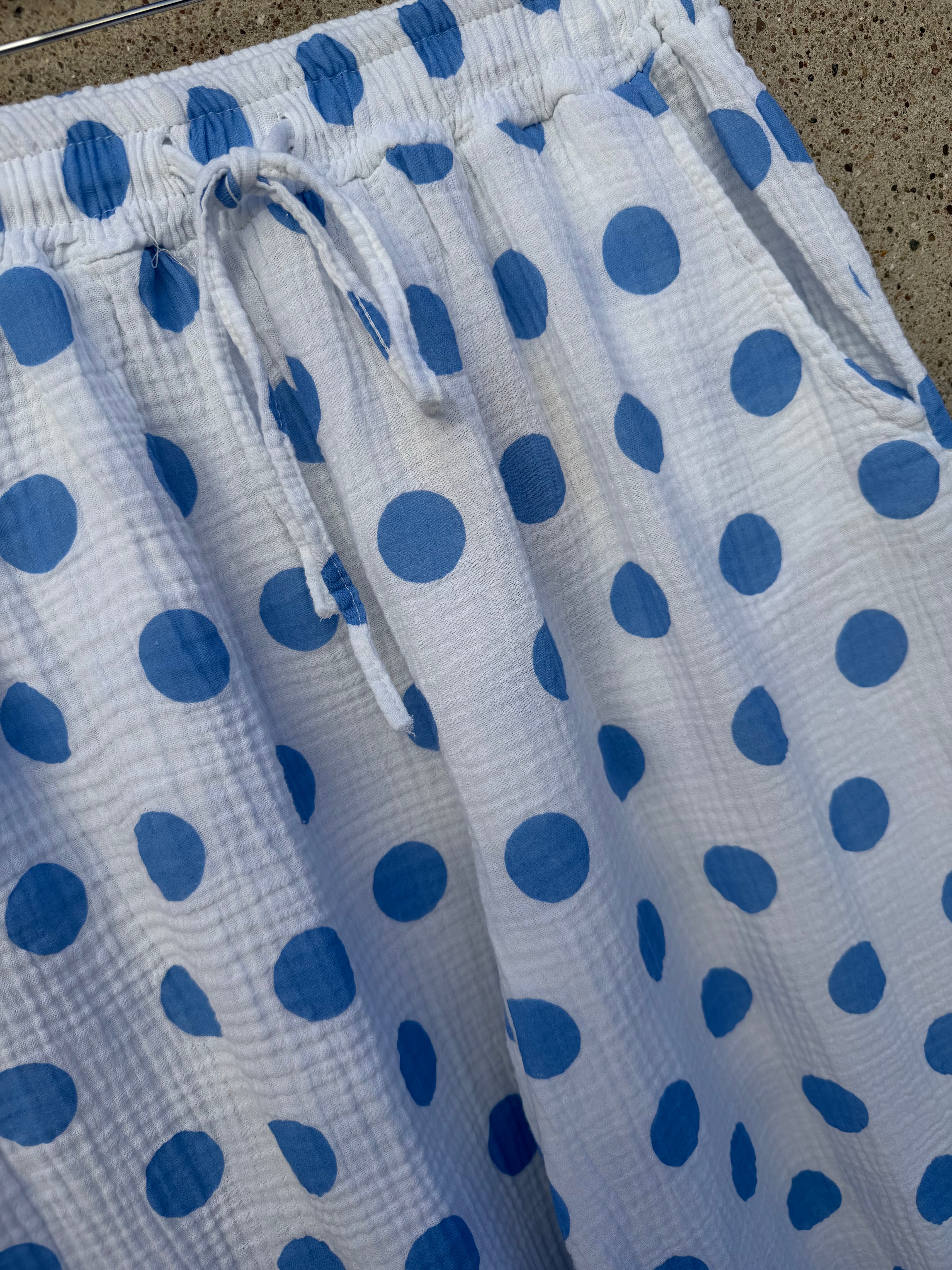 Boho Love B1358 Bomb pants dot blue