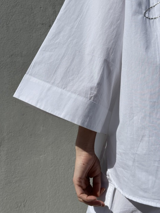 Gaspar 2601346 Mumbai blouse poplin white