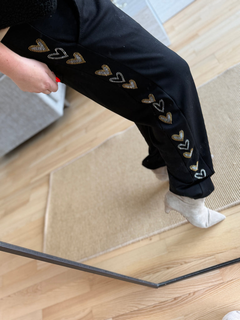 By Engbork heart pants black