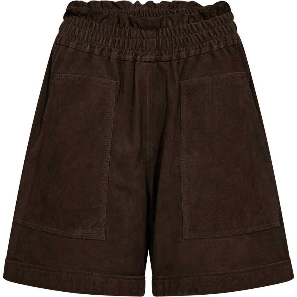 Depeche 51420 Hanna suede shorts dusty brown