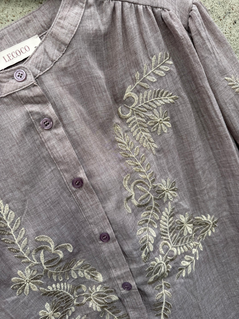 LECOCO 34823 Wendy skjorte coffee