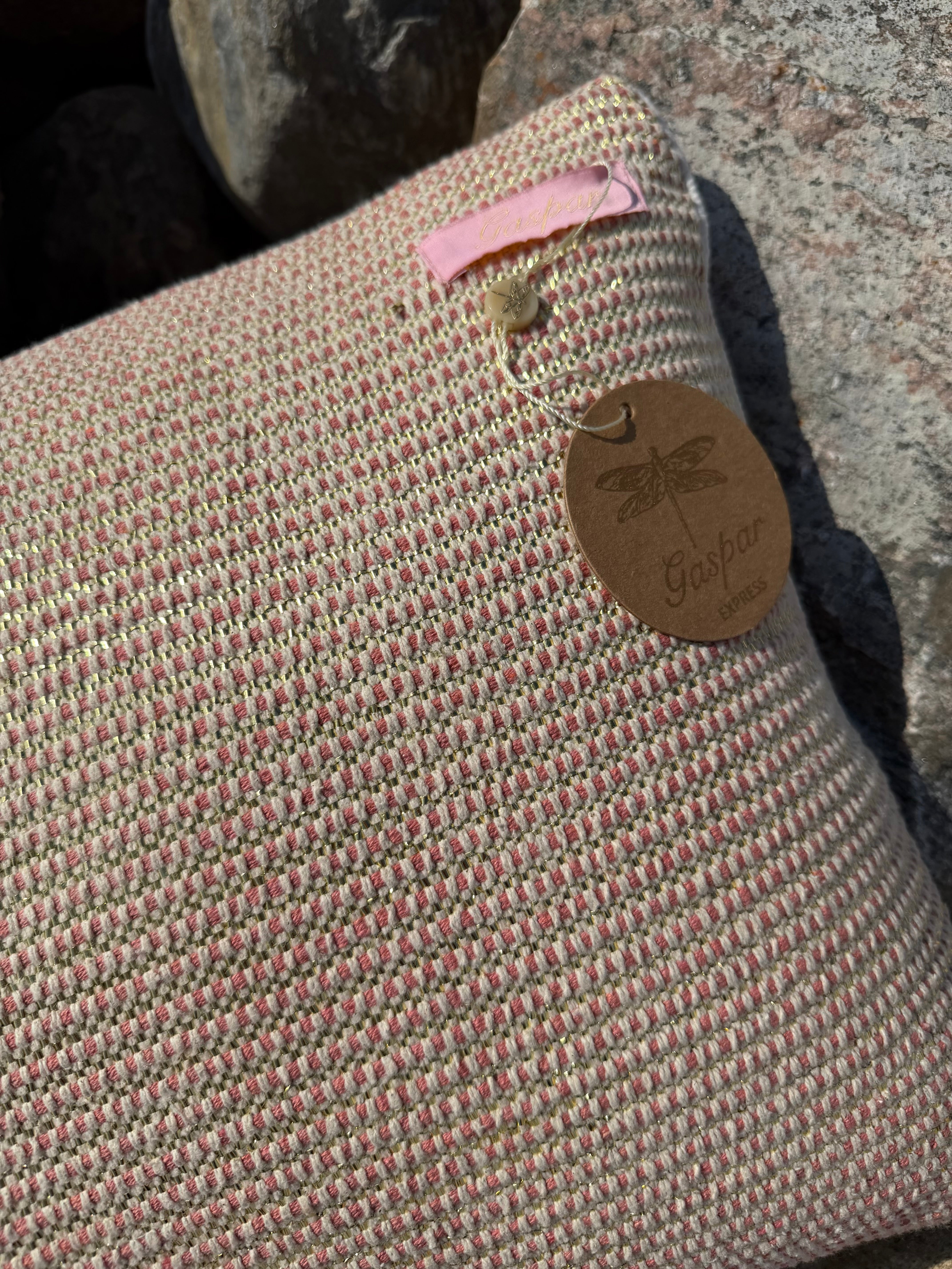 Gaspar 2601111 Ida cushion pillow rose/gold