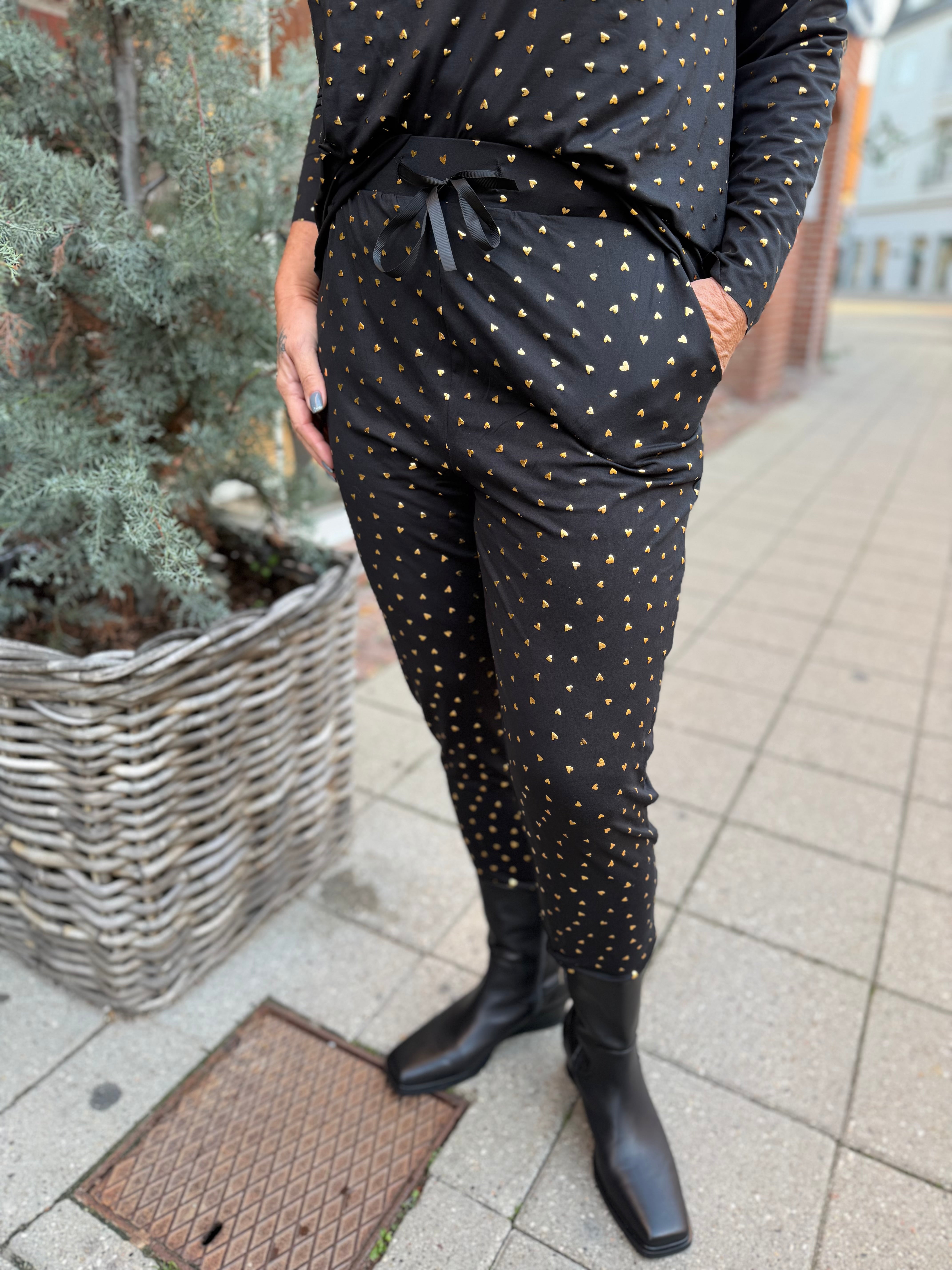 Liberte 9500 Alma bukser heart black