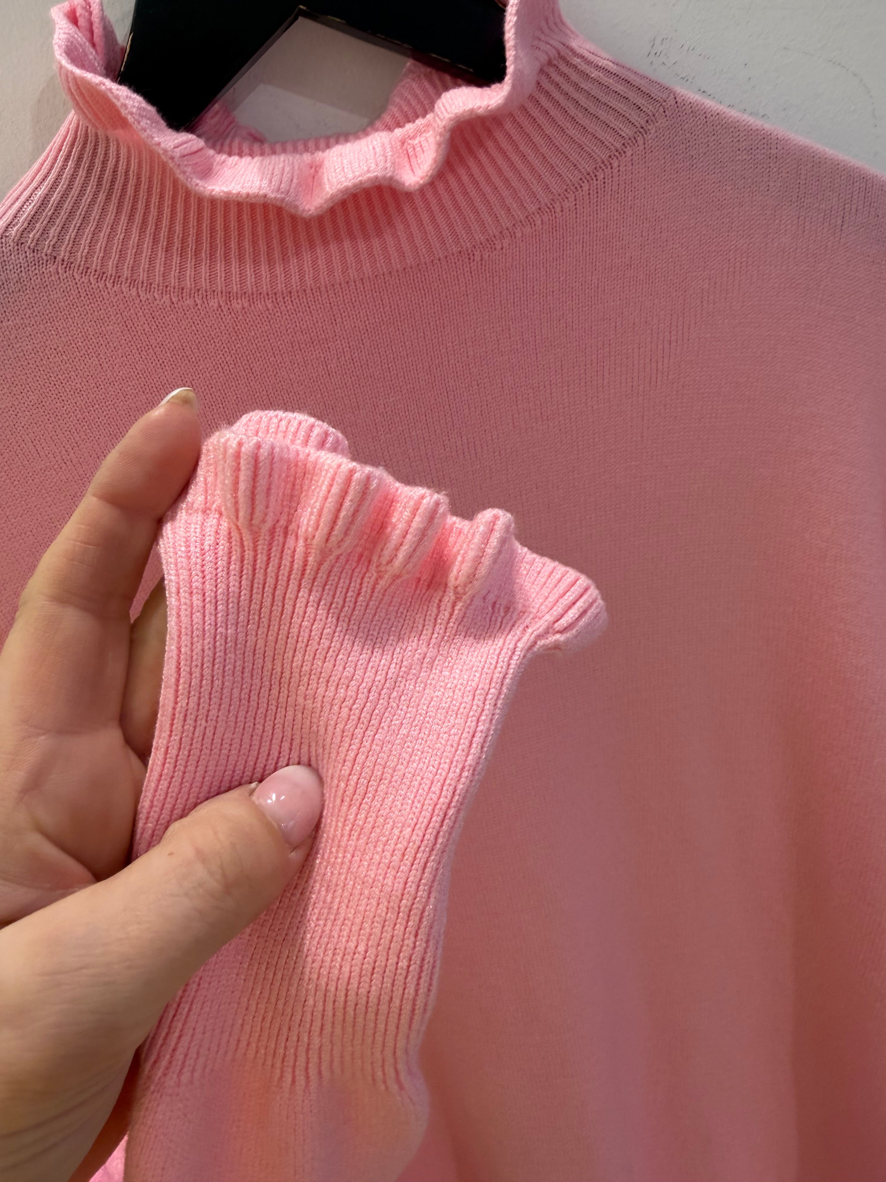 By Engbork Lovelies strik frill pink