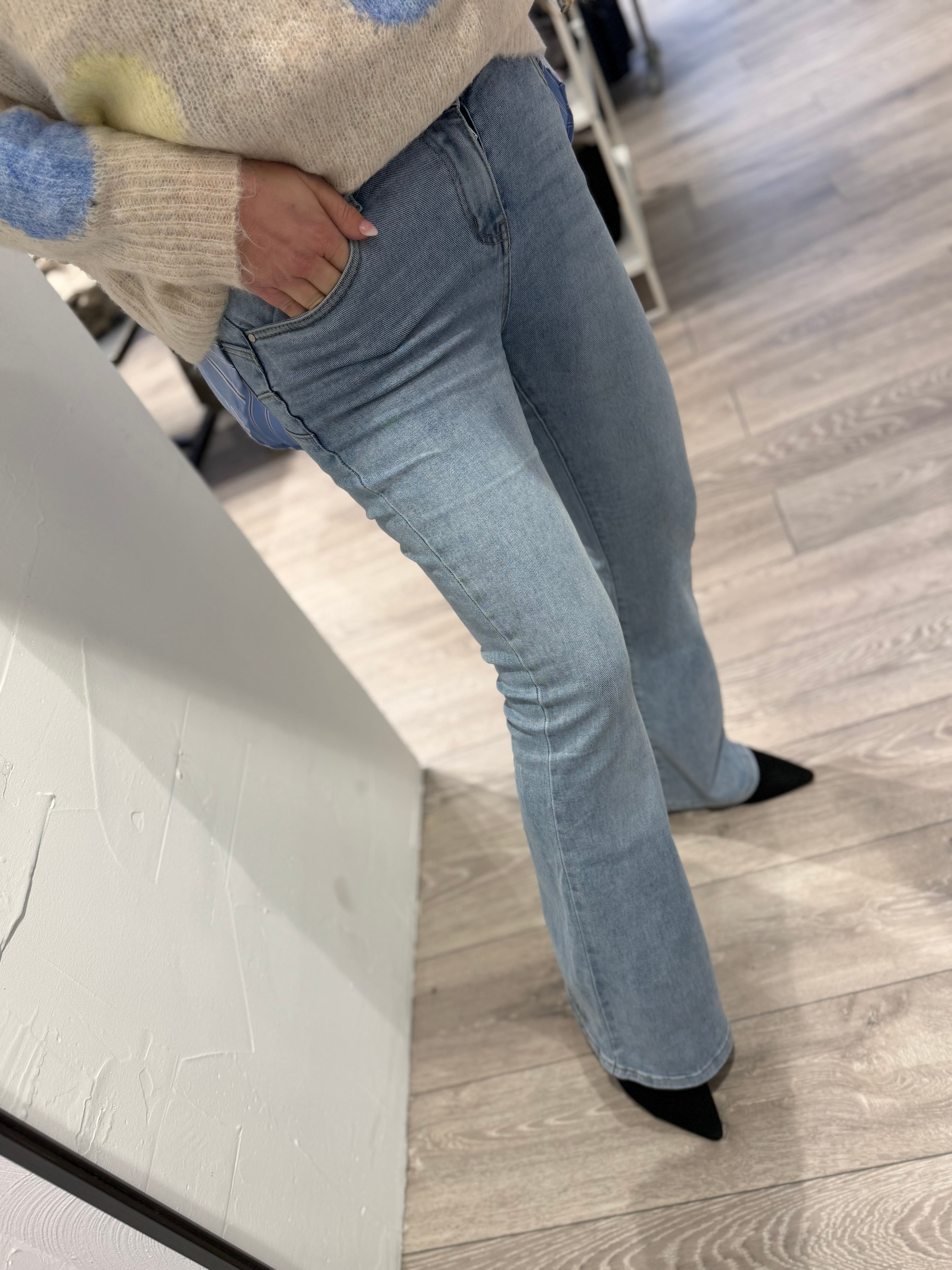 By Engbork DJ2621 jeans flare denim blue