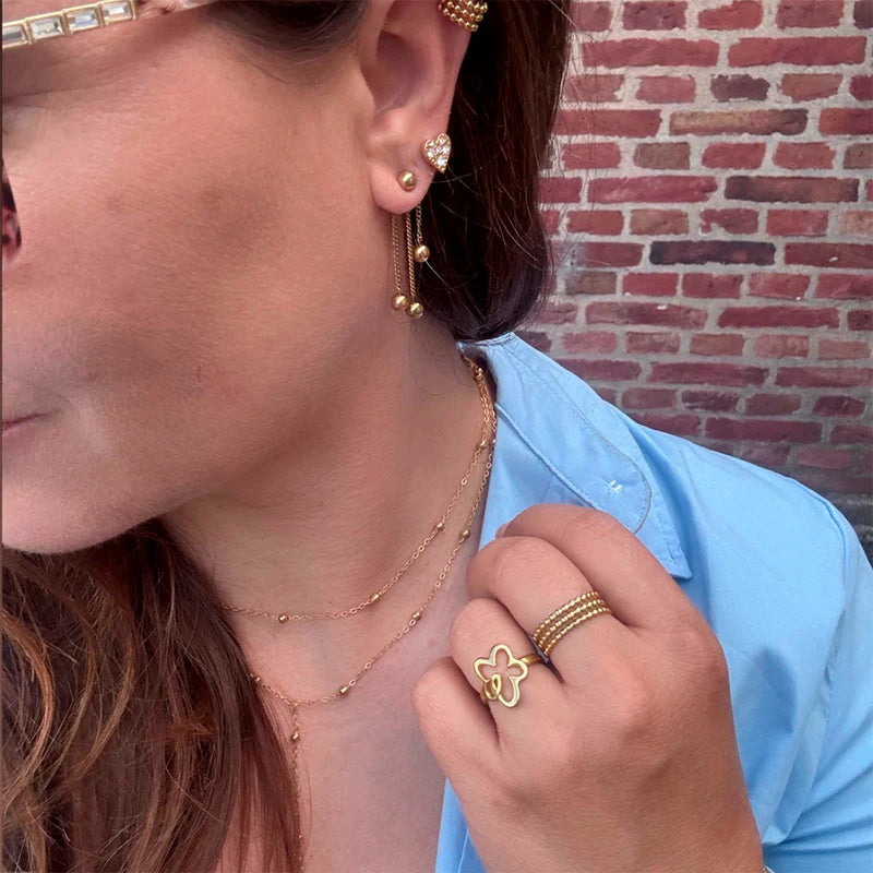 WOLFF jewelry 1194 Big boble earrings G