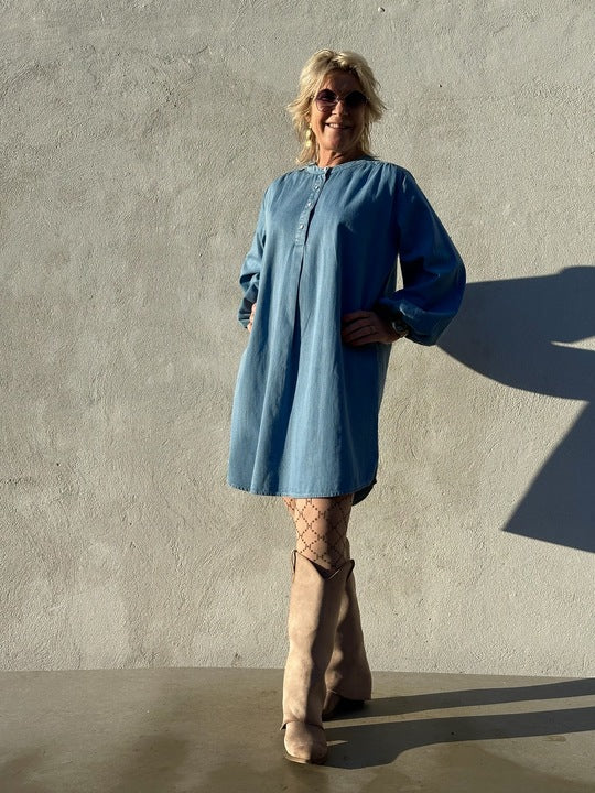 Gaspar 2510701 Pisa tunic dress light