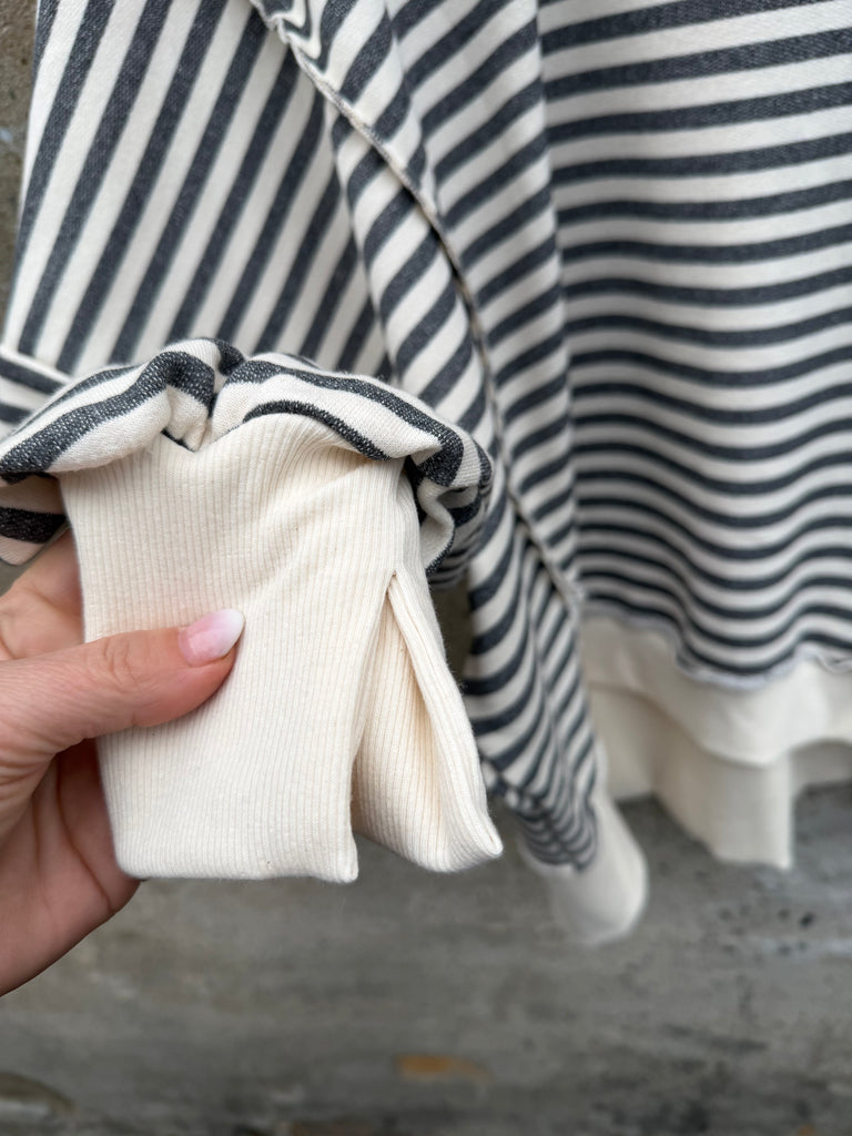 By Engbork Wilma bluse stripe carbon