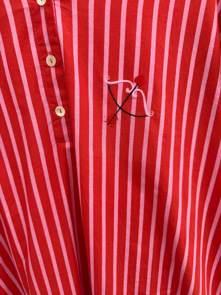 WAUW Ulrikke dress stripe red