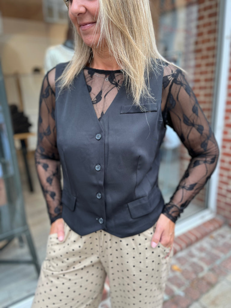 LECOCO 34241 Smilla vest black