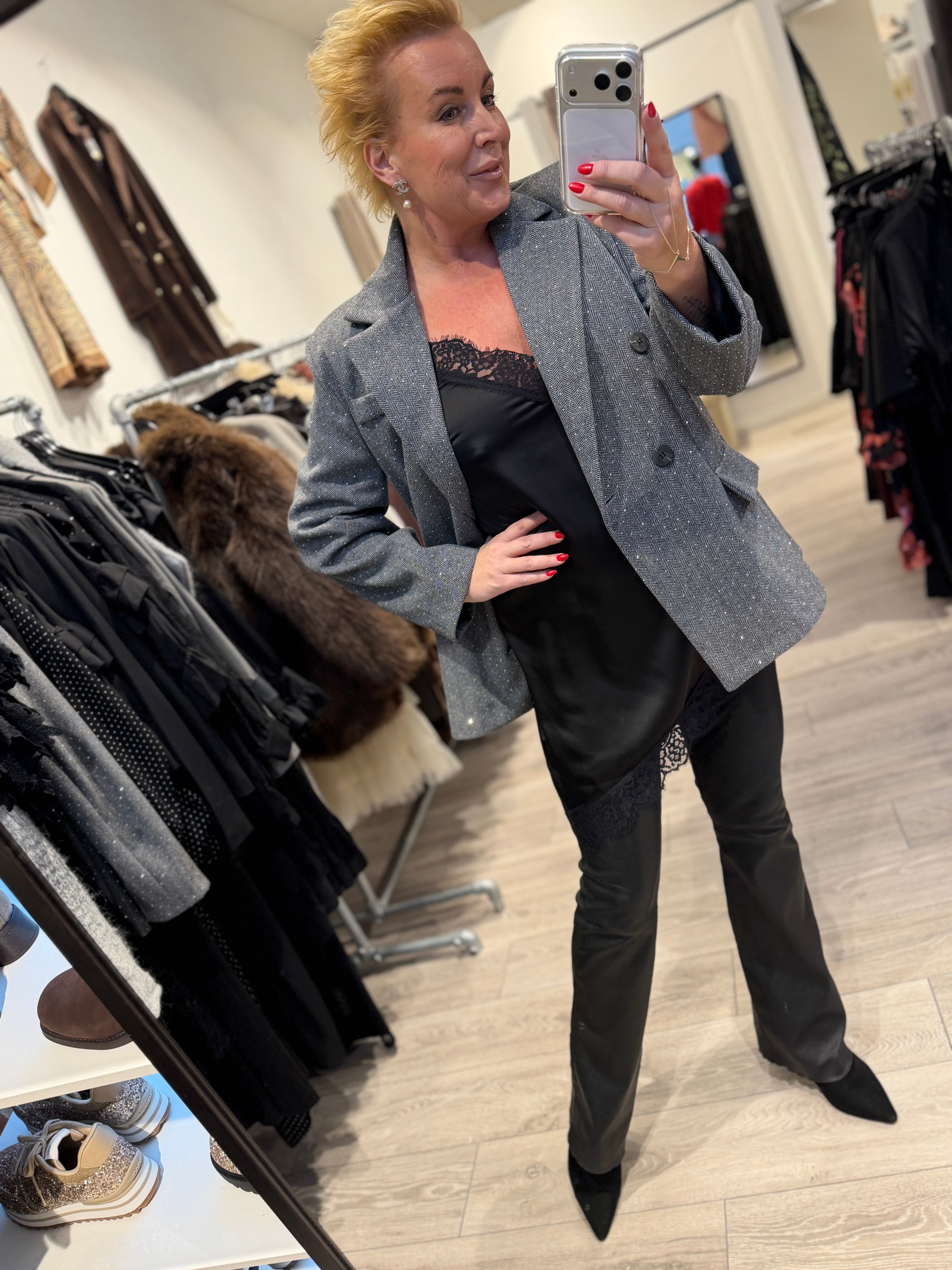 Qnuz 9232 blazer bling grey