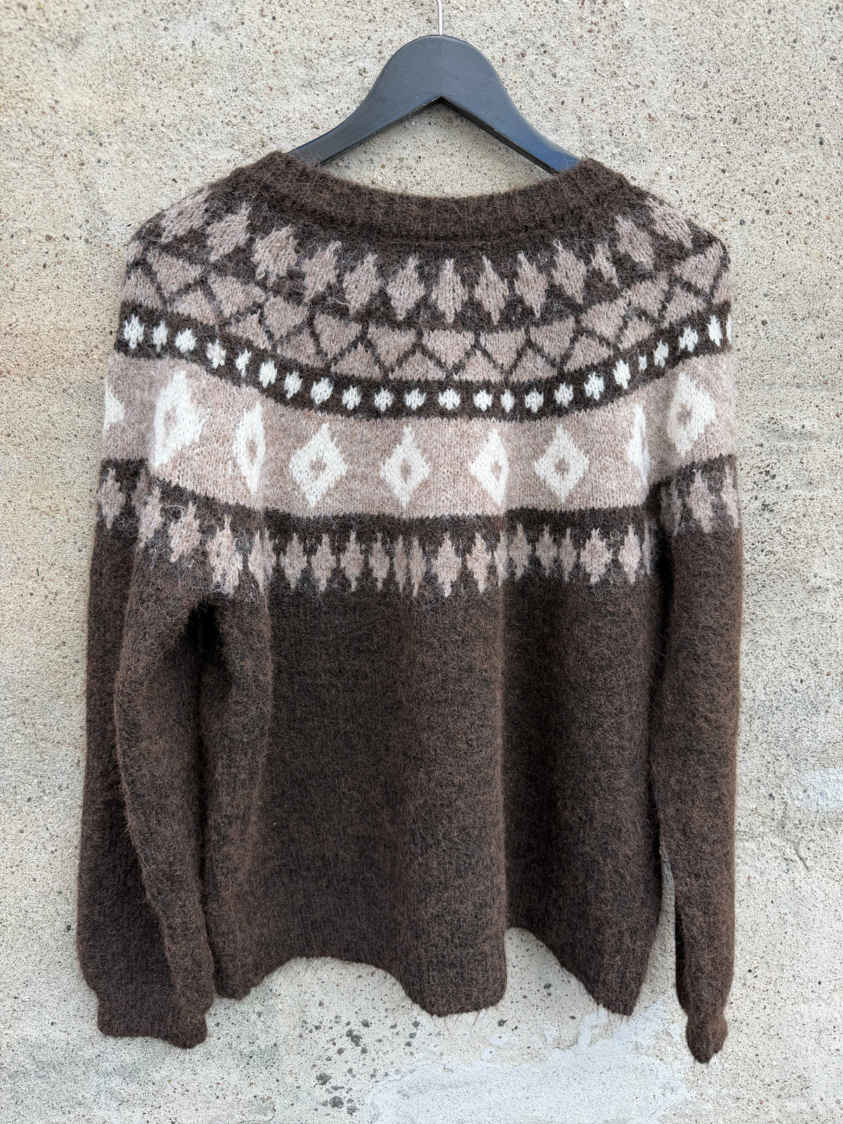 Edda strik cardigan brown