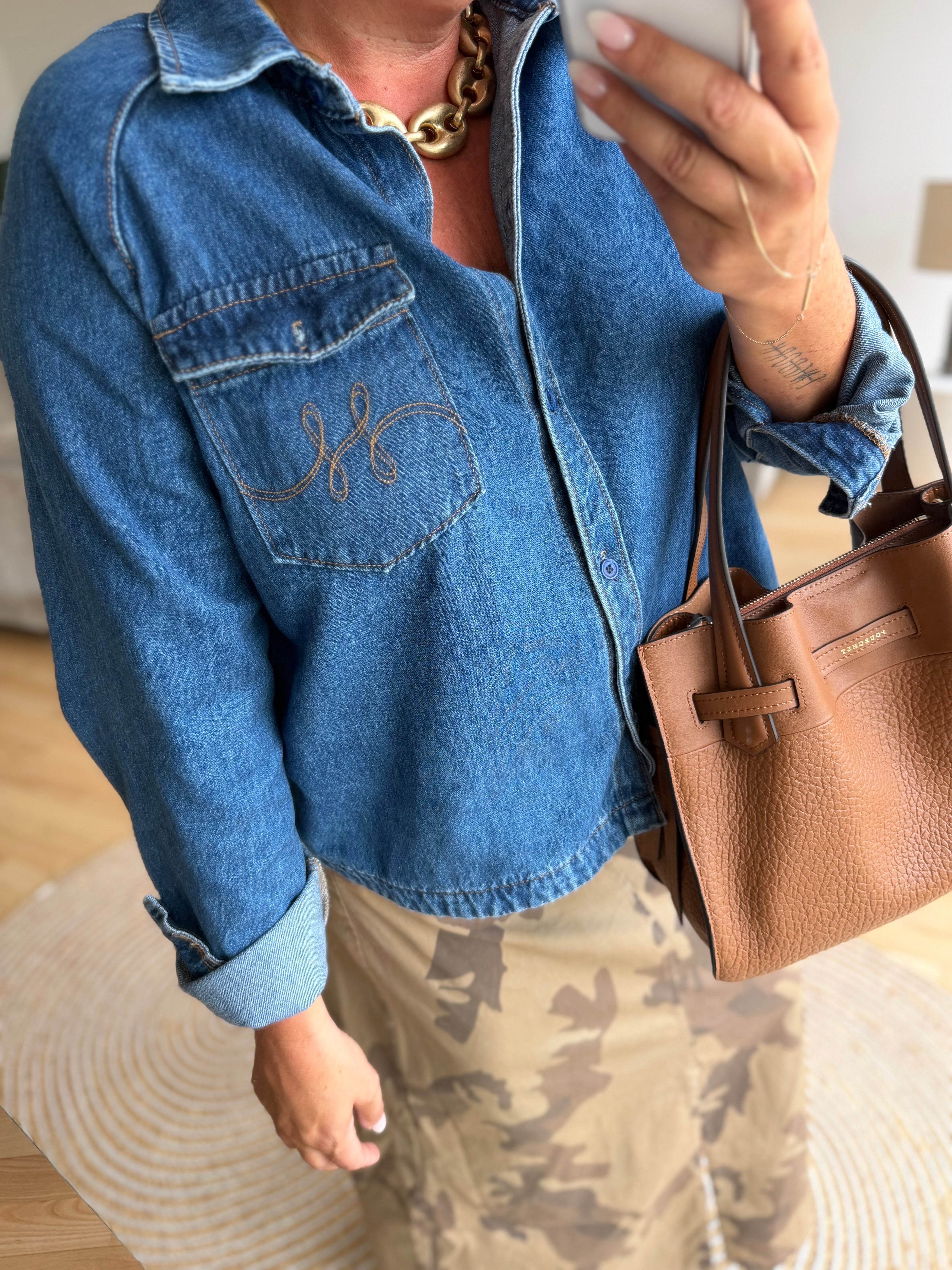 HÈST 2630190760 Kylie denim wash shirt