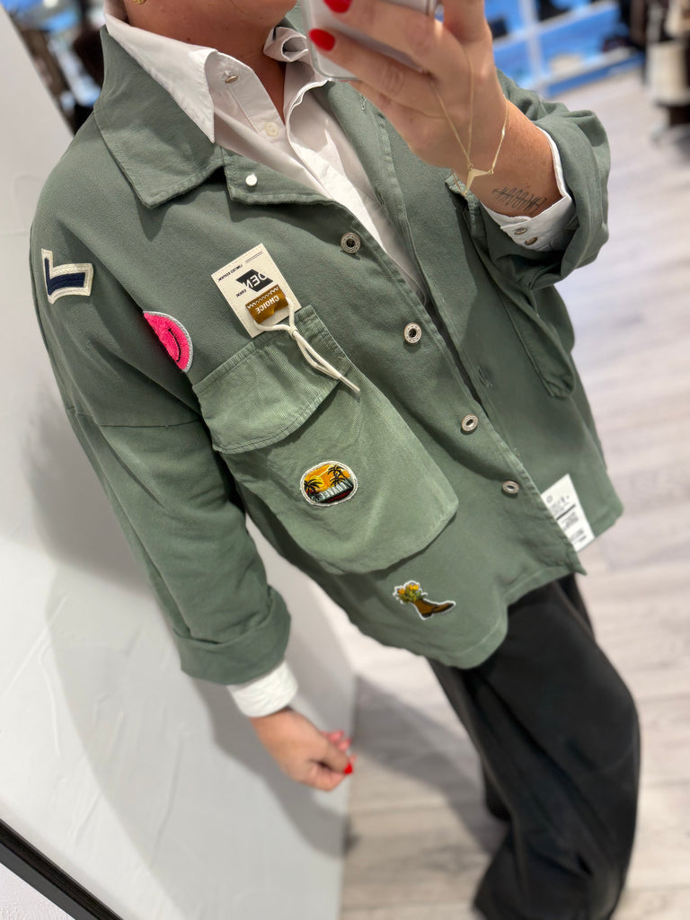 Boho Love B1315 Army jakke green