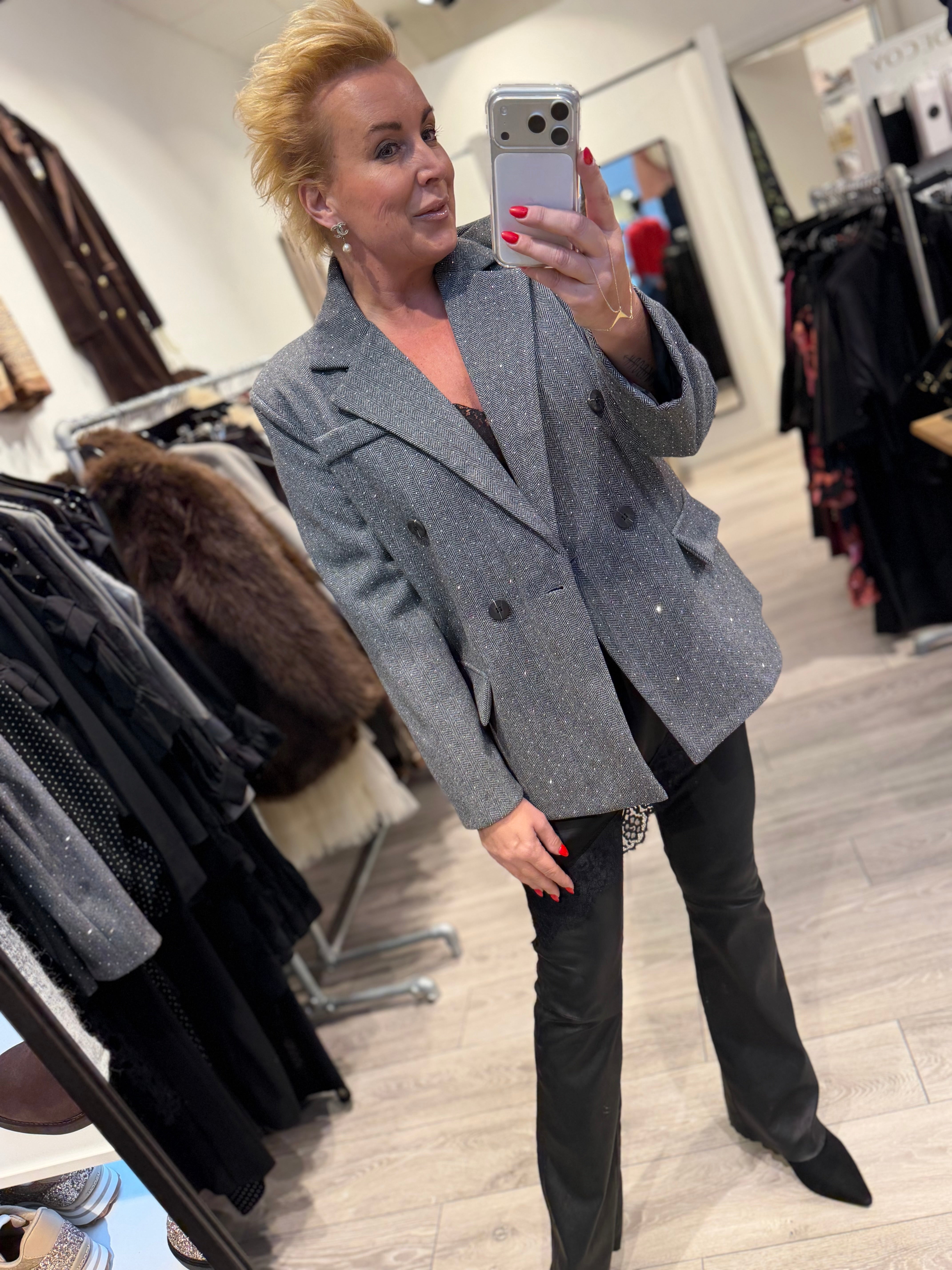 Qnuz 9232 blazer bling grey