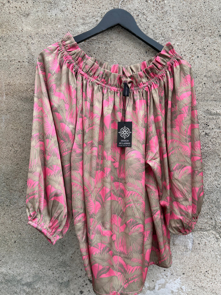 Design By Laerke Elisabeth bluse pink palm