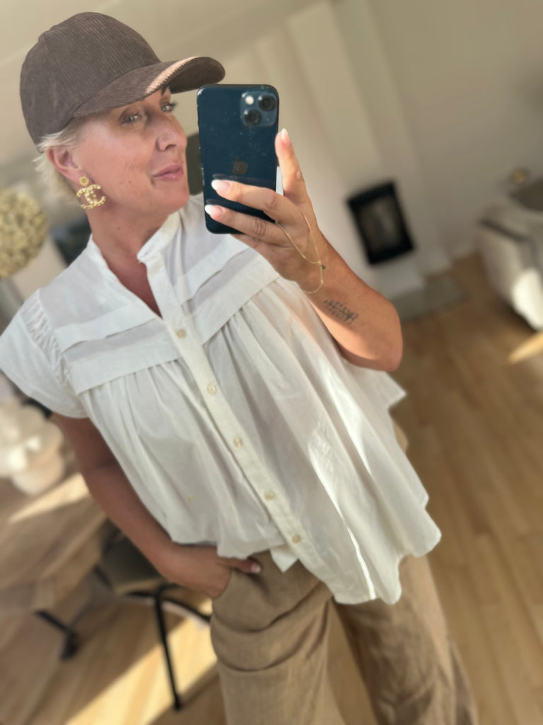 By Engbork cap fløjl brun