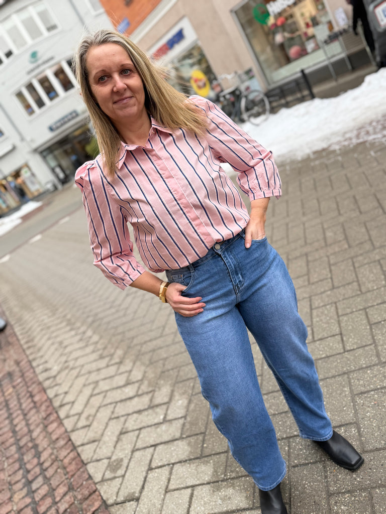 Liberte 21249 Flora blouse stripe rose