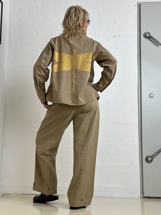 Gaspar 2601315 Lyon canvas shirt sand