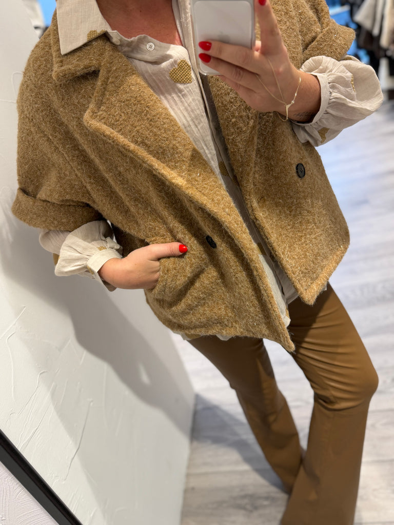 By Engbork Edith jakke SS camel