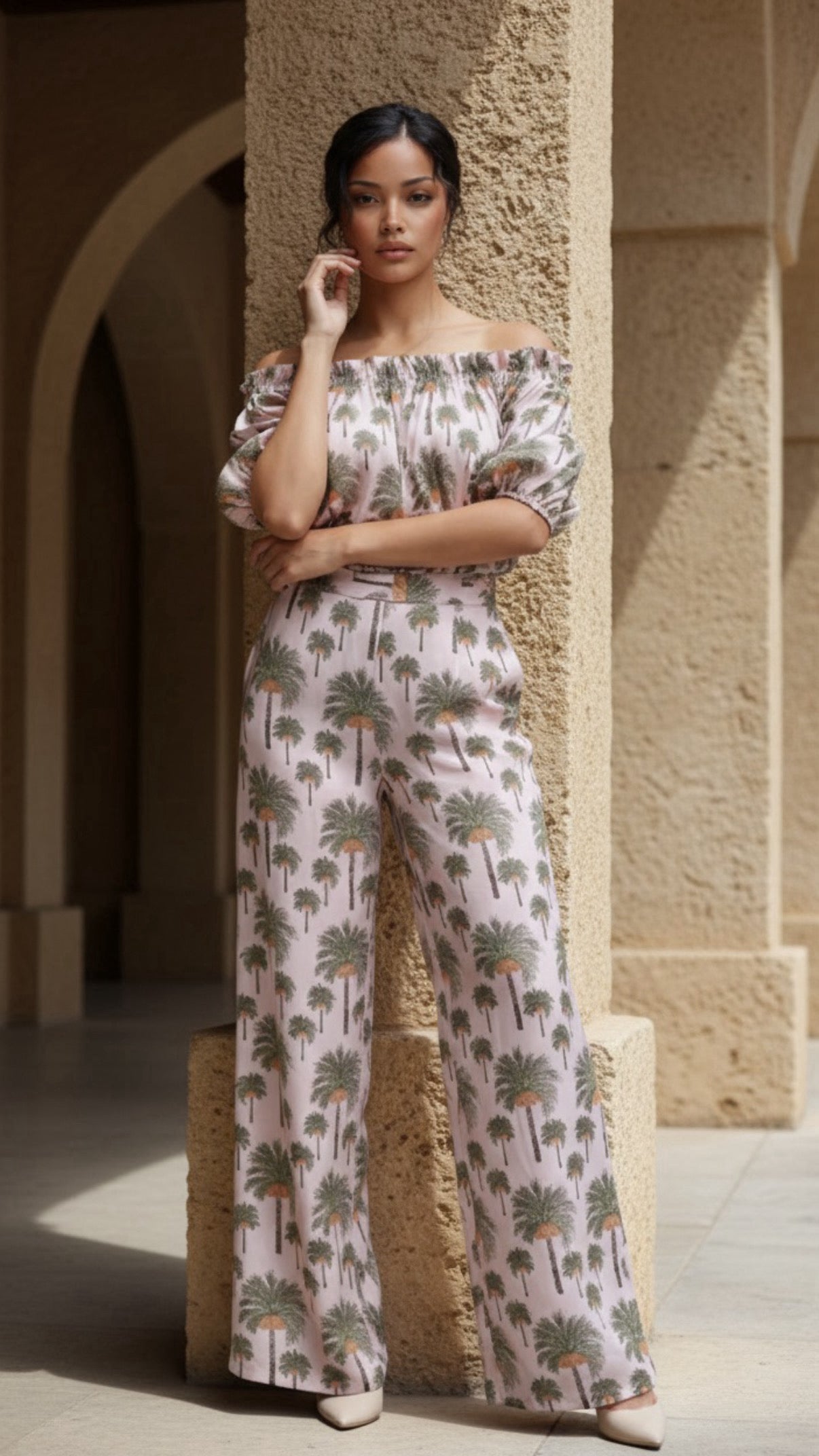 Design By Laerke nude palm bukser