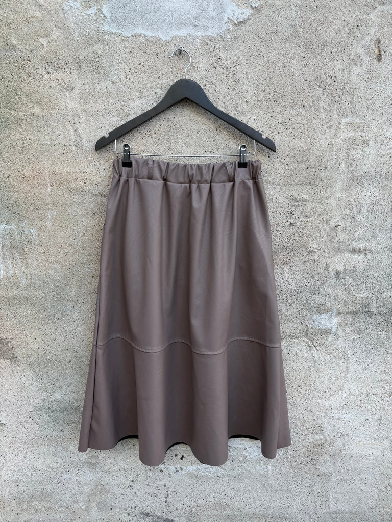 LECOCO 34922 Dicte vegan skirt taupe