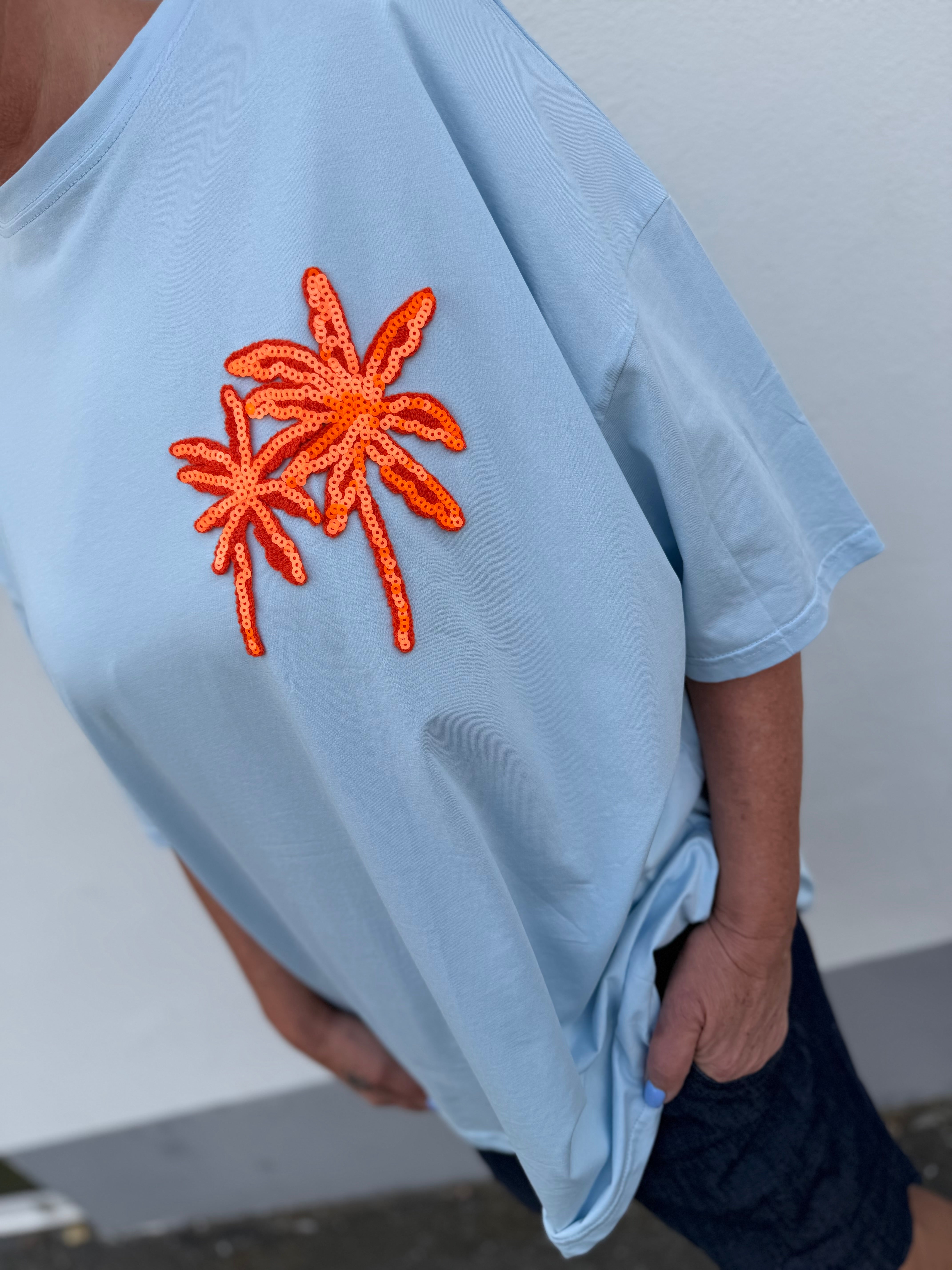 PALM oversize T-shirt sky
