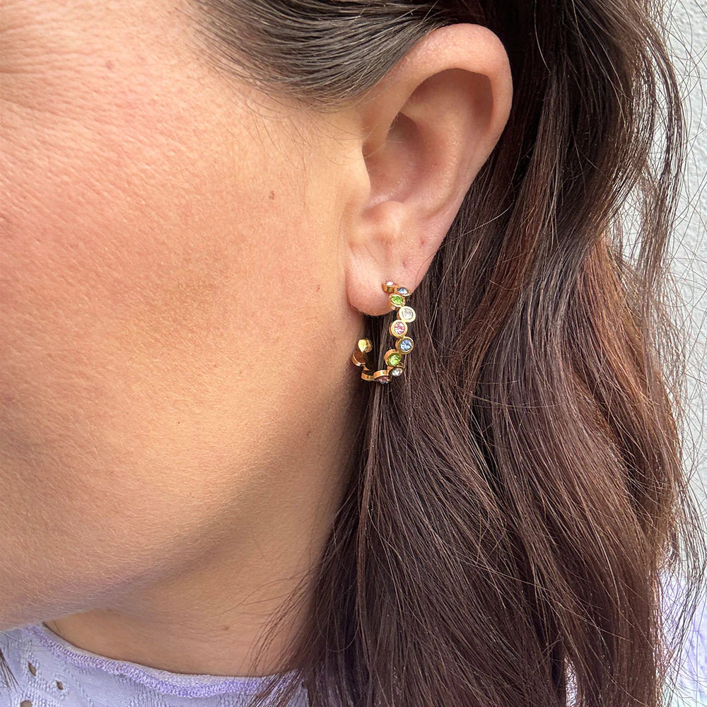 WOLFF jewelry 1016 colourful hoops G