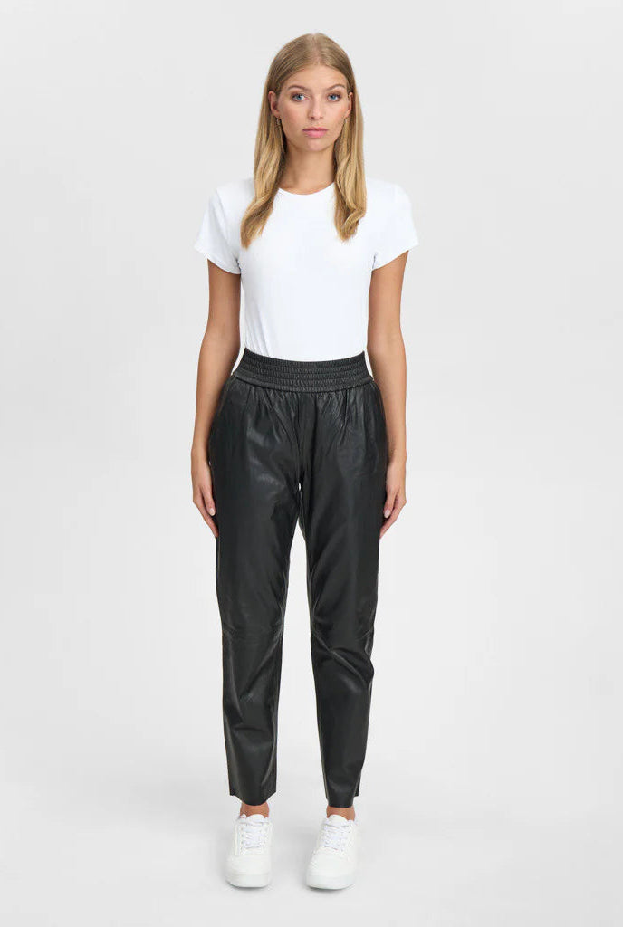 Depeche 50646 Belle leather pants black