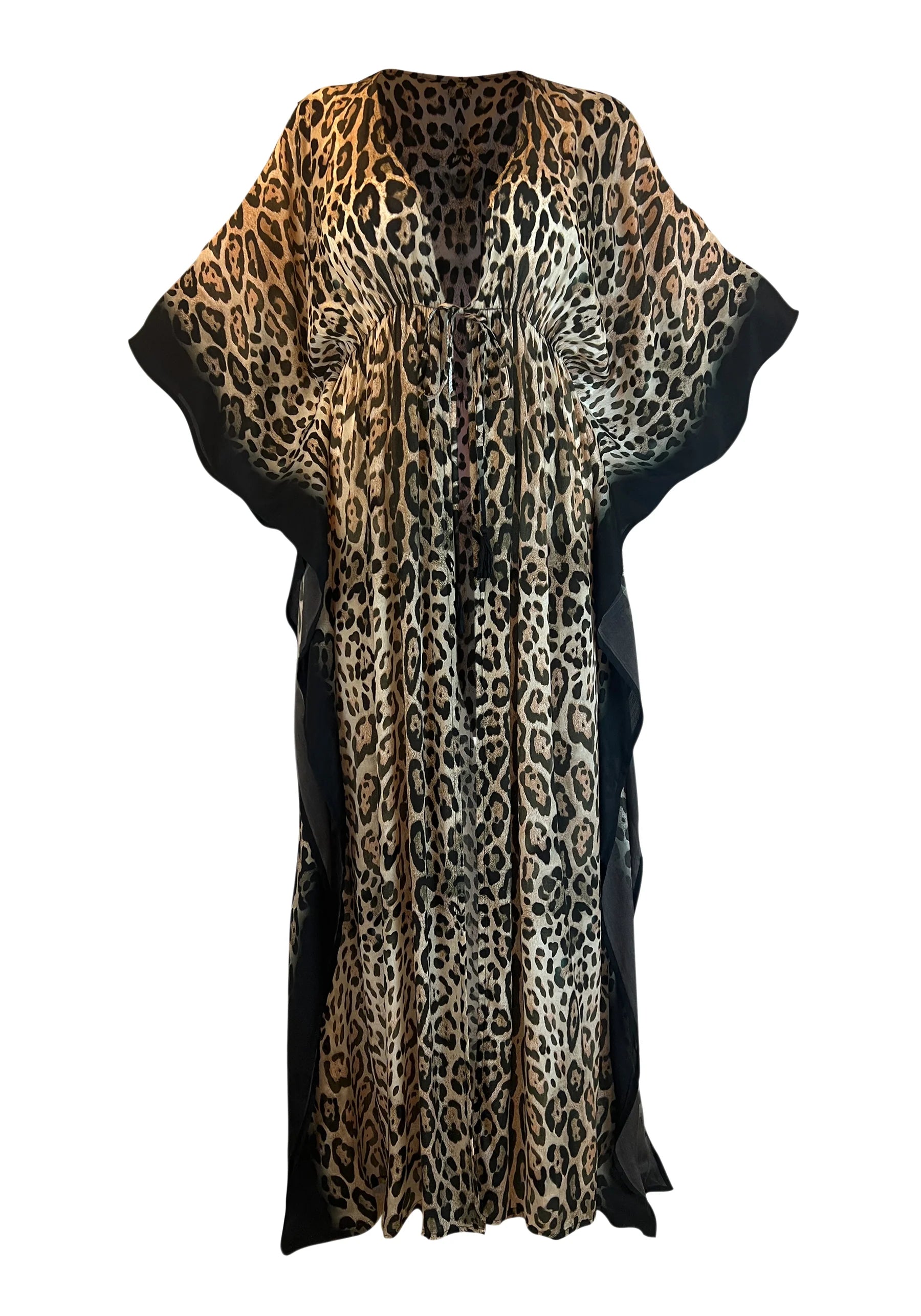 Kaanda open Maxi Kaftan cheetah