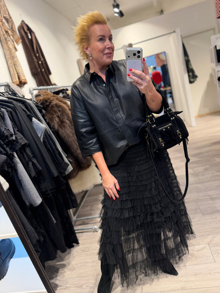 By Engbork Wonder tyl skirt black