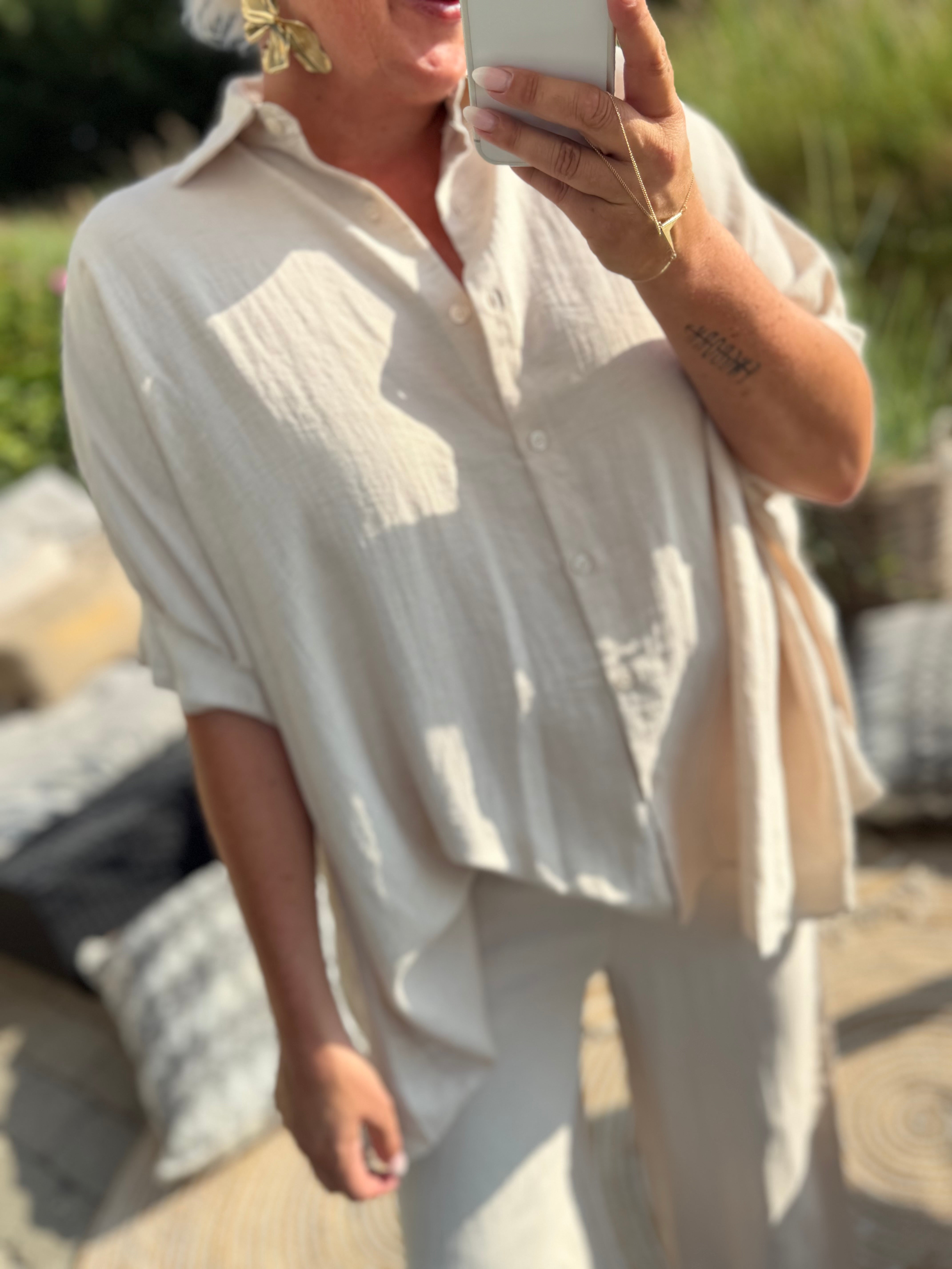 Savana shirt beige