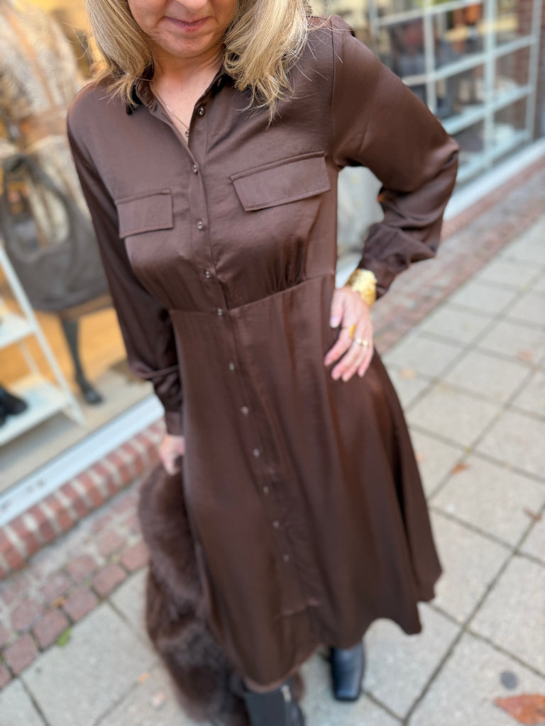 Love & Divine love1420-1 dress brown