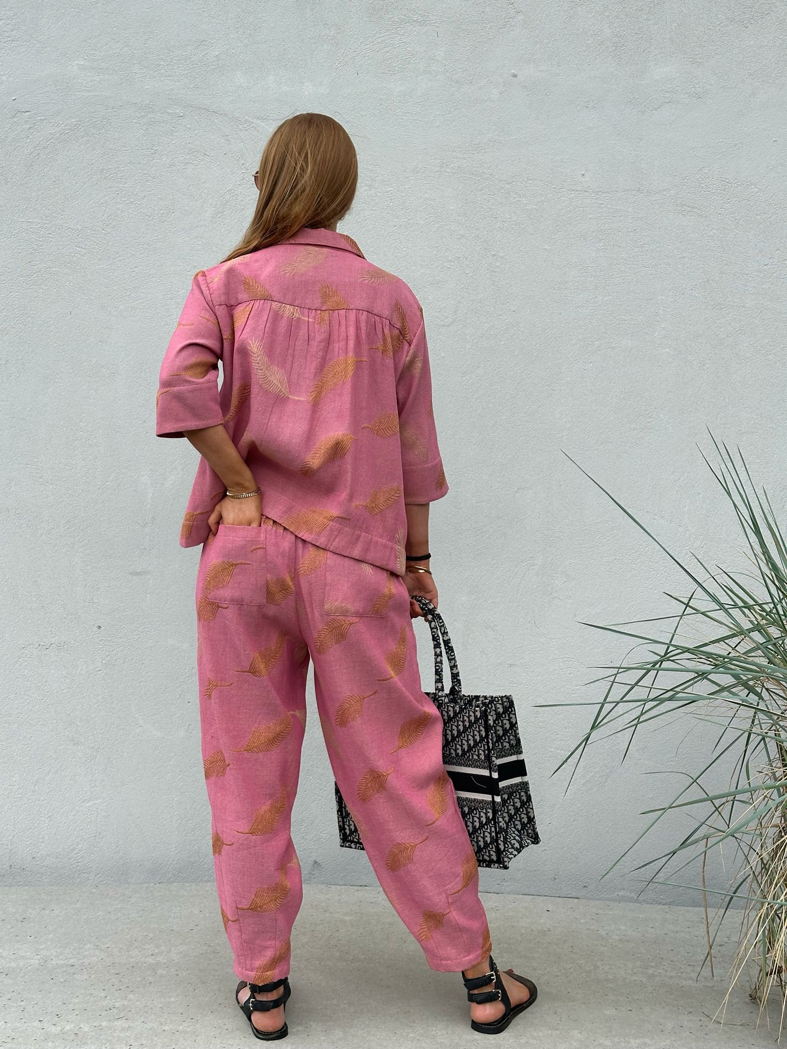 Gaspar 2601952 Colorado pants jacquard rose