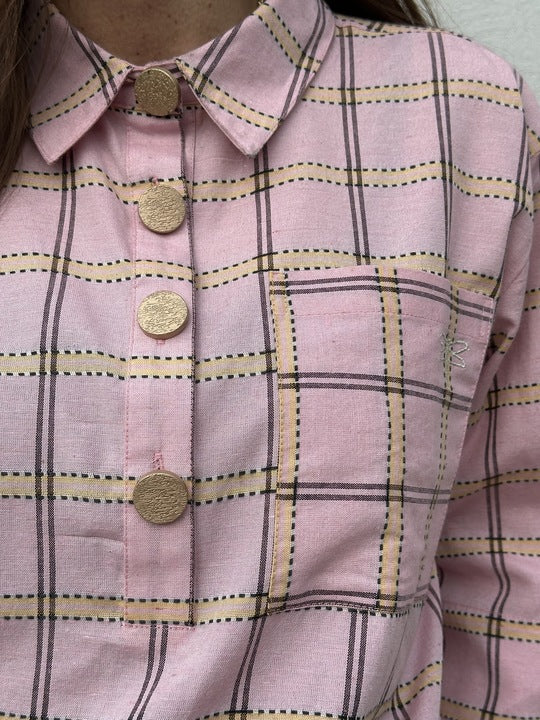Gaspar 2601335 Porto blouse check