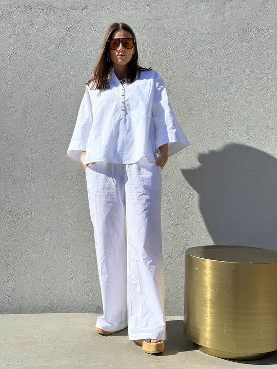 Gaspar 2601346 Mumbai blouse poplin white